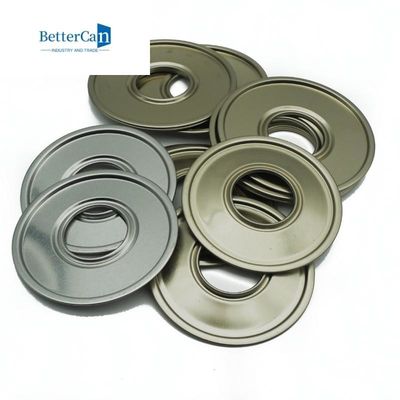 0.23mm matériau en fer blanc pièces simples 500ml rondes boîtes d'étain en métal couvercles de fond avec 42mm couvercle en plastique