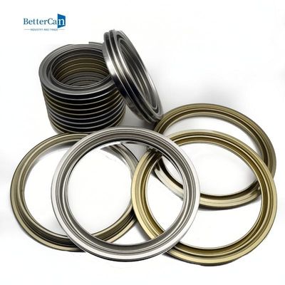 0.23mm matériau en fer blanc pièces simples 500ml rondes boîtes d'étain en métal couvercles de fond avec 42mm couvercle en plastique