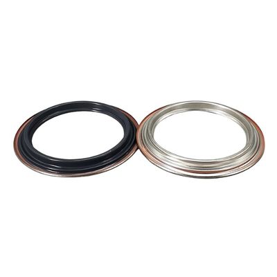 1 litre Couvercles triplés serrés Anneaux Components de boîtes d'étain simples Couvercle à levier D108mm D105mm