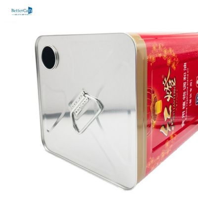 l'huile de table de 18L Olive Oil Tin Can Square peut avec les becs de versement