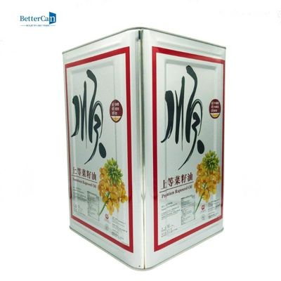 10L huile de friture Tin Can, 16 litres Tin Container rectangulaire vide