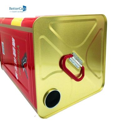l'huile de table de 18L Olive Oil Tin Can Square peut avec les becs de versement