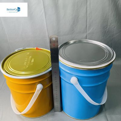 10 litres de boîtes d'étain coniques avec boucle de verrouillage Boîtes d'étain OEM 5L Sika Boîtes de métal