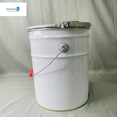 10 litres de seau en métal avec couvercle 2.2 gallons emballage liquide boîte recouverte vide