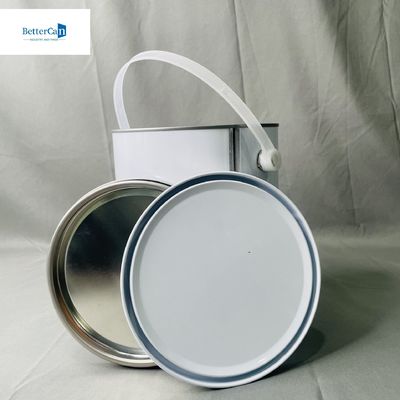 1 gallon de peinture blanche Cannes d' étain Ronde Contenant de 4 litres Package Cannes métalliques