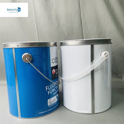 1 gallon de peinture blanche Cannes d' étain Ronde Contenant de 4 litres Package Cannes métalliques