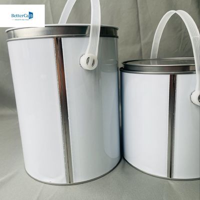 1 gallon de peinture ronde contenant en étain métallique de 3,75 litres Tailles personnalisables