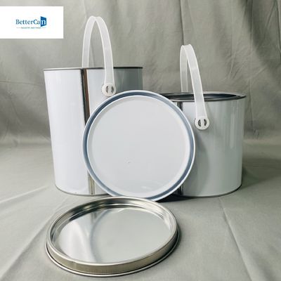 1 gallon de peinture blanche Cannes d' étain Ronde Contenant de 4 litres Package Cannes métalliques