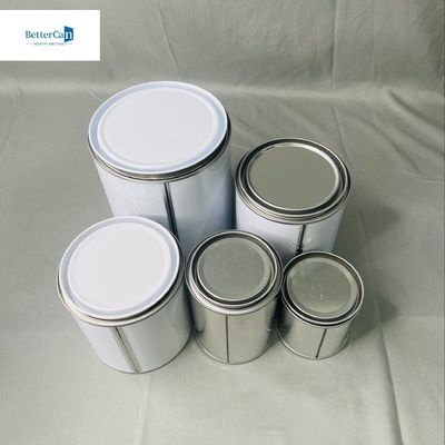 1/2 pinte de peinture automobile boîtes en fer avec couvercle métallique OEM 250 ml à 5 litres boîtes en fer automatique