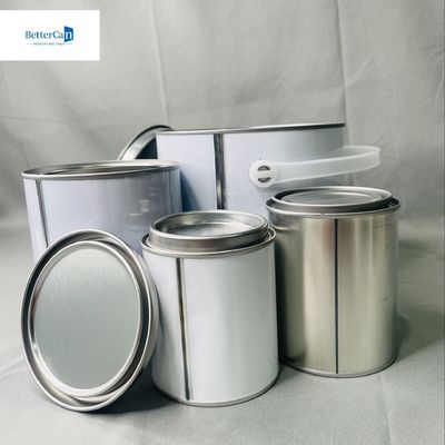 4 litres de stockage de solvants industriels 1 litre de boîte en fer blanc pour adhésifs chimiques