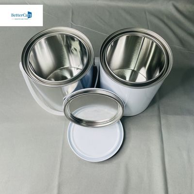 1 gallon de peinture ronde contenant en étain métallique de 3,75 litres Tailles personnalisables