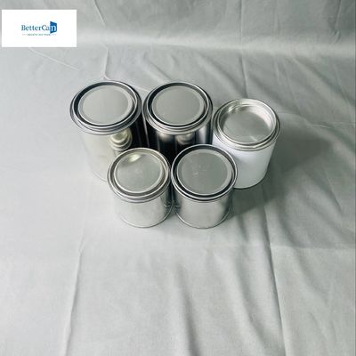 Couche blanche colle adhésive Peinture étain boîtes rondes Résistant aux produits chimiques