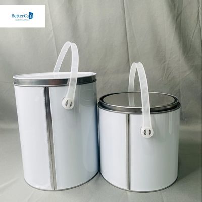 1 gallon de peinture ronde contenant en étain métallique de 3,75 litres Tailles personnalisables