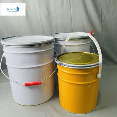 Durabilité élevée 5 litres boîte d'étain avec couvercle joints en caoutchouc conteneur industriel emballage en étain avec anneau de verrouillage