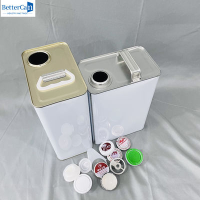 500 ml de boîtes d' étain de peinture recouvertes de peinture 1 gallon bouteille industrielle avec capuchon métallique