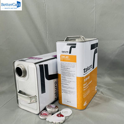 OEM huile moteur 1 gallon boîte de liquide vide avec capuchon métallique 500 ml rectangulaire