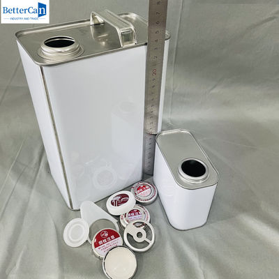 OEM huile moteur 1 gallon boîte de liquide vide avec capuchon métallique 500 ml rectangulaire