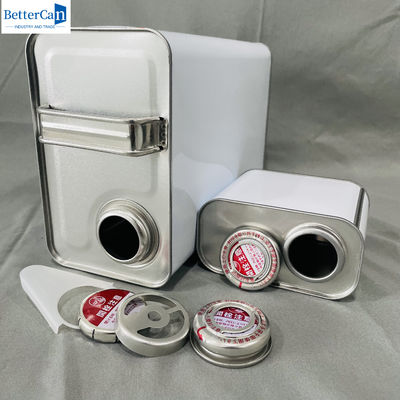 1 gallon d'huile de moteur en métal boîtes d'étain avec poignée de métal d'huile de moteur bouchon scellé