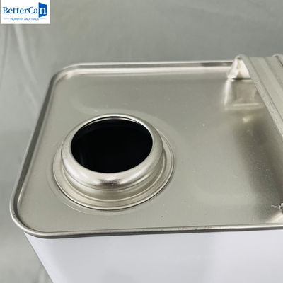 Manche métallique d'huile moteur 4 litres boîtes d'étain vides avec un bouchon métallique ODM 1 gallon Package