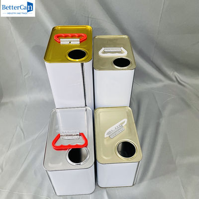 250 ml de matériau d'emballage de peinture 5 litres de boîtes métalliques avec capot en plastique