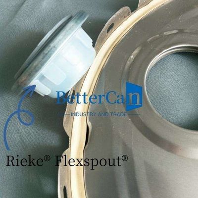 0.35mm épaisseur bouchon de seau en étain avec Rieke Flexspout Accessoires en étain 0.38mm Épaisseur bouchon de seau